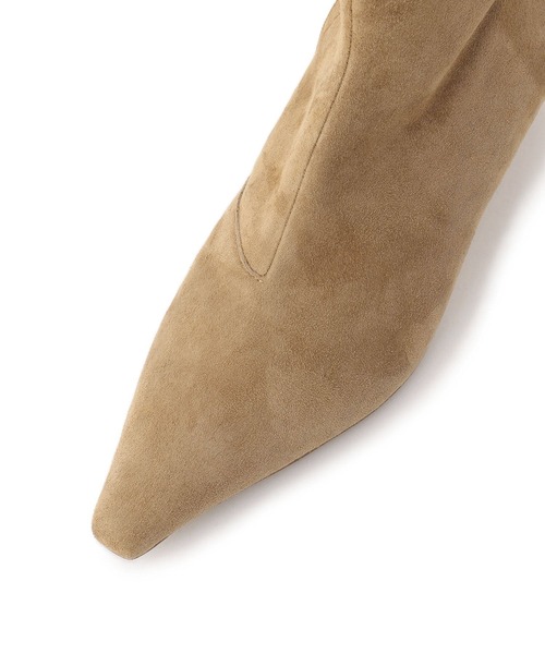 SALON adam et rope'（サロン アダム エ ロペ）の「【W S（ドゥーブル）】ポインテッドトゥ レザーヒールショートブーツ（ブーツ・レディース・ブラック/キャメル・23/24/25/36/37/38）」の16枚目の写真