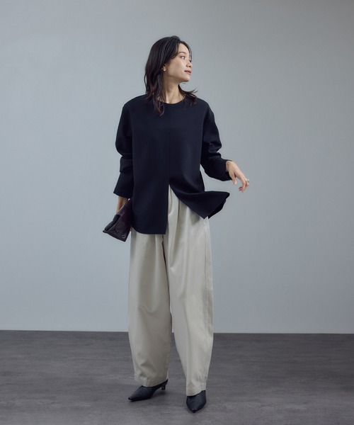 SALON adam et rope'（サロン アダム エ ロペ）の「【W S（ドゥーブル）】ポインテッドトゥ レザーヒールショートブーツ（ブーツ・レディース・ブラック/キャメル・23/24/25/36/37/38）」の21枚目の写真