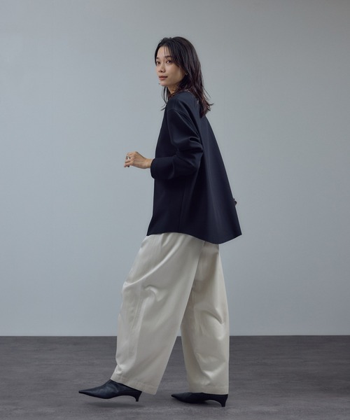 SALON adam et rope'（サロン アダム エ ロペ）の「【W S（ドゥーブル）】ポインテッドトゥ レザーヒールショートブーツ（ブーツ・レディース・ブラック/キャメル・23/24/25/36/37/38）」の22枚目の写真