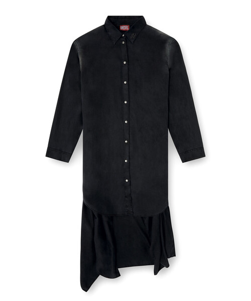 DIESEL（ディーゼル）の「ウィメンズ シャツドレス D-ILETTA-R1（シャツワンピース・レディース・ライトブルー/ブラック・40/38/36/42）」の10枚目の写真