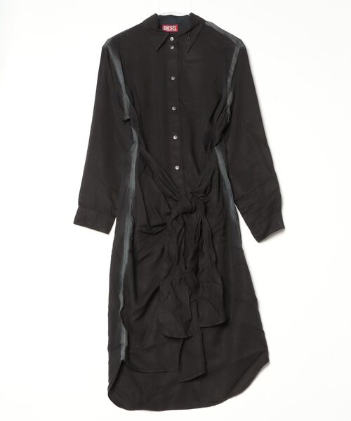 DIESEL（ディーゼル）の「ウィメンズ シャツドレス D-ILETTA-R1（シャツワンピース・レディース・ライトブルー/ブラック・40/38/36/42）」の3枚目の写真