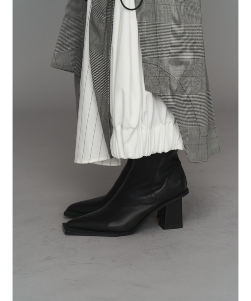 UN3D.（アンスリード）の「PATTERN MIX SHIRT SK / パターンミックスシャツスカート（スカート・レディース・ブラック/その他1/グレー・38/36）」の11枚目の写真