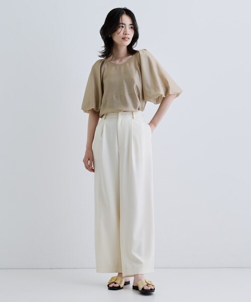 GALLEST（ギャレスト）の「バッククロスモードパンツ（その他パンツ・レディース・ブラック/オフホワイト・36/38）」の3枚目の写真