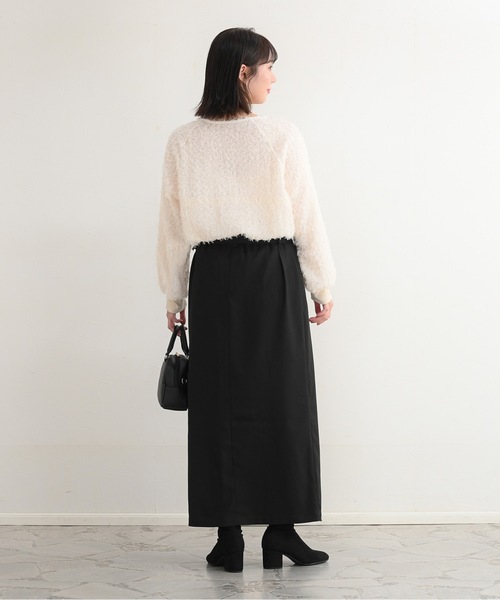 ZOZOMARKET（ゾゾマーケット）の「ZOZOMARKET by Aimeri-レイヤードラップスカート（スカート・レディース・ブラック/ベージュ/グレー・マルチサイズ）」の6枚目の写真