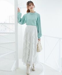 MAJESTIC LEGON | エアリードロップラッフルスカート(スカート)