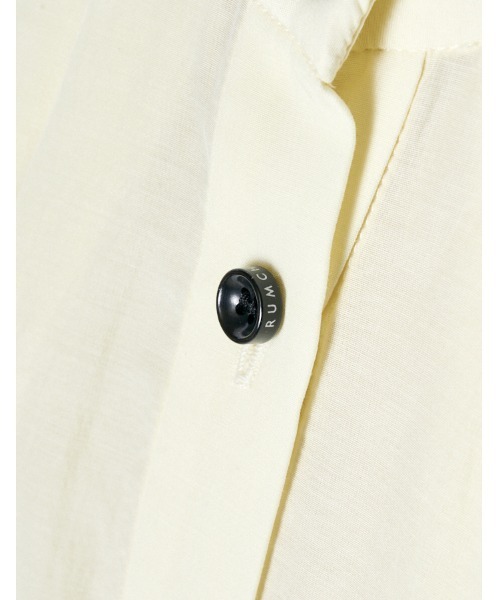 RUMCHE（ラムシェ）の「Stand Collar Blouse / スタンドカラーブラウス（シャツ/ブラウス・レディース・ネイビー/オフホワイト・FREE）」の8枚目の写真