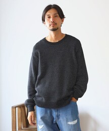 B:MING by BEAMS | ambiance / 3ゲージ リフレクター クルーネック ニット(ニット/セーター)