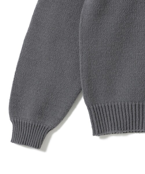 B:MING by BEAMS(ビーミングバイビームス)の「ambiance / 3ゲージ リフレクター クルーネック ニット(ユニセックス)(ニット/セーター・メンズ・グレー/ブラック・S/M/L/XL)」の11枚目の写真
