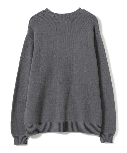 B:MING by BEAMS(ビーミングバイビームス)の「ambiance / 3ゲージ リフレクター クルーネック ニット(ユニセックス)(ニット/セーター・メンズ・グレー/ブラック・S/M/L/XL)」の13枚目の写真