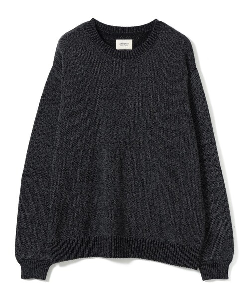 B:MING by BEAMS(ビーミングバイビームス)の「ambiance / 3ゲージ リフレクター クルーネック ニット(ユニセックス)(ニット/セーター・メンズ・グレー/ブラック・S/M/L/XL)」の15枚目の写真