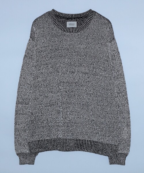B:MING by BEAMS(ビーミングバイビームス)の「ambiance / 3ゲージ リフレクター クルーネック ニット(ユニセックス)(ニット/セーター・メンズ・グレー/ブラック・S/M/L/XL)」の18枚目の写真