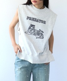 Three Four Time | ネコトラフロッキープリントプルオーバー(Tシャツ/カットソー)