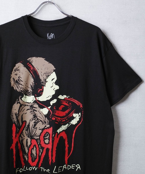 ROCK-OFF(ロックオフ)の「【ROCK-OFF】【3】KORN(コーン)FLOOW THE LEADER T-SHIRTS(Tシャツ/カットソー・メンズ・ブラック・MEDIUM/X-LARGE/LARGE)」の1枚目の写真