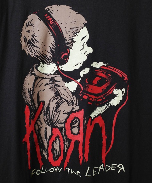 ROCK-OFF(ロックオフ)の「【ROCK-OFF】【3】KORN(コーン)FLOOW THE LEADER T-SHIRTS(Tシャツ/カットソー・メンズ・ブラック・MEDIUM/X-LARGE/LARGE)」の5枚目の写真