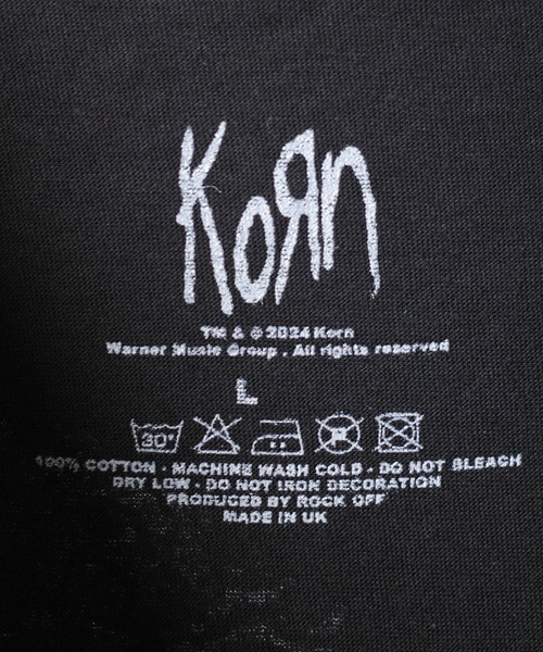 ROCK-OFF(ロックオフ)の「【ROCK-OFF】【3】KORN(コーン)FLOOW THE LEADER T-SHIRTS(Tシャツ/カットソー・メンズ・ブラック・MEDIUM/X-LARGE/LARGE)」の7枚目の写真