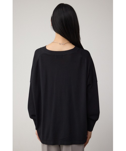 AZUL by moussy(アズールバイマウジー)の「C/T冷感 ニットカーディガン(カーディガン/ボレロ・レディース・ダークベージュ/ブラック/ダークグリーン・FREE)」の9枚目の写真