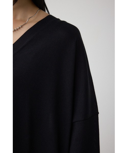 AZUL by moussy(アズールバイマウジー)の「C/T冷感 ニットカーディガン(カーディガン/ボレロ・レディース・ダークベージュ/ブラック/ダークグリーン・FREE)」の11枚目の写真