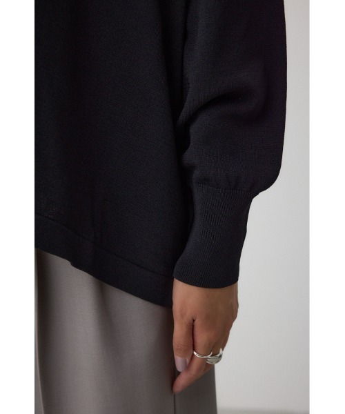 AZUL by moussy(アズールバイマウジー)の「C/T冷感 ニットカーディガン(カーディガン/ボレロ・レディース・ダークベージュ/ブラック/ダークグリーン・FREE)」の12枚目の写真