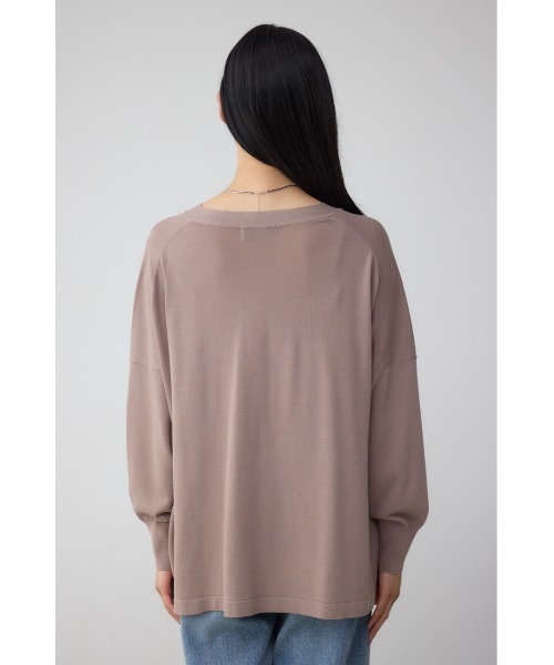 AZUL by moussy(アズールバイマウジー)の「C/T冷感 ニットカーディガン(カーディガン/ボレロ・レディース・ダークベージュ/ブラック/ダークグリーン・FREE)」の19枚目の写真