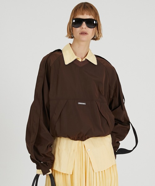 PRANK PROJECT（プランクプロジェクト）の「ストラップウインドブレーカー / Strap Windbreaker（その他アウター・レディース・オフホワイト/ブラック/ブラウン・FREE）」の13枚目の写真