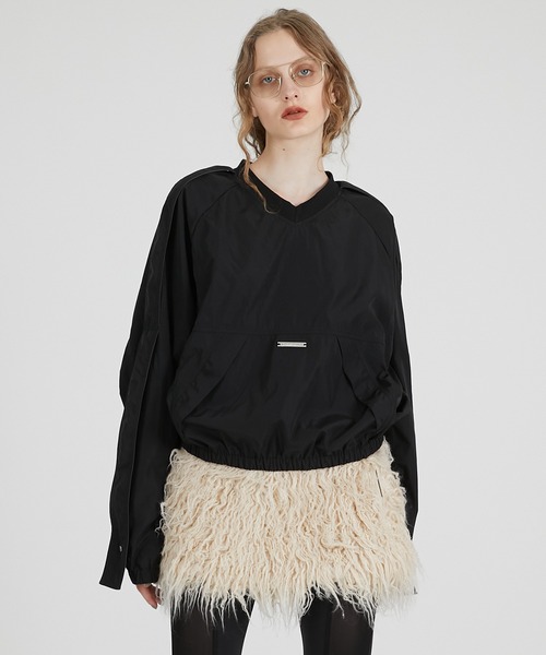 PRANK PROJECT（プランクプロジェクト）の「ストラップウインドブレーカー / Strap Windbreaker（その他アウター・レディース・オフホワイト/ブラック/ブラウン・FREE）」の17枚目の写真