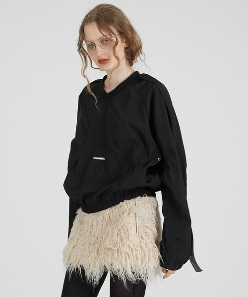 PRANK PROJECT（プランクプロジェクト）の「ストラップウインドブレーカー / Strap Windbreaker（その他アウター・レディース・オフホワイト/ブラック/ブラウン・FREE）」の18枚目の写真