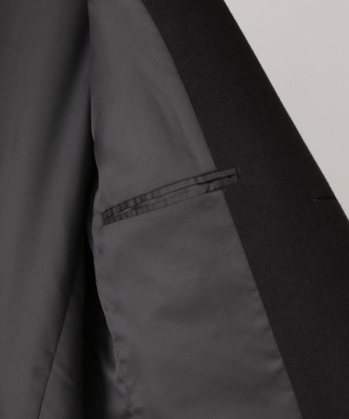 GLOBAL WORK（グローバルワーク）の「ウーリーテック/防風スマートチェスターコート/451154（チェスターコート・メンズ・チャコールグレー/ネイビー/ブラック・3XL/SMALL/MEDIUM/LARGE/X-LARGE/XX-LARGE/X-SMALL）」の7枚目の写真