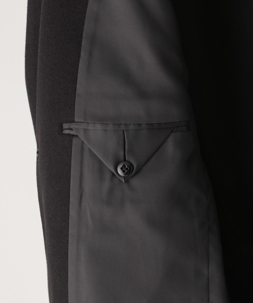 GLOBAL WORK（グローバルワーク）の「ウーリーテック/防風スマートチェスターコート/451154（チェスターコート・メンズ・チャコールグレー/ネイビー/ブラック・3XL/SMALL/MEDIUM/LARGE/X-LARGE/XX-LARGE/X-SMALL）」の8枚目の写真