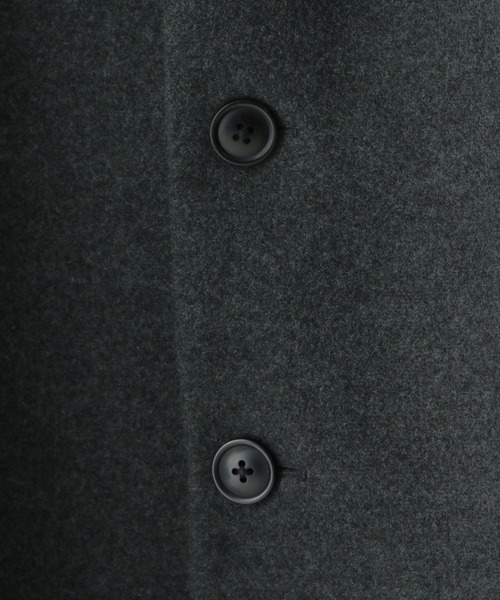 GLOBAL WORK（グローバルワーク）の「ウーリーテック/防風スマートチェスターコート/451154（チェスターコート・メンズ・チャコールグレー/ネイビー/ブラック・3XL/SMALL/MEDIUM/LARGE/X-LARGE/XX-LARGE/X-SMALL）」の4枚目の写真