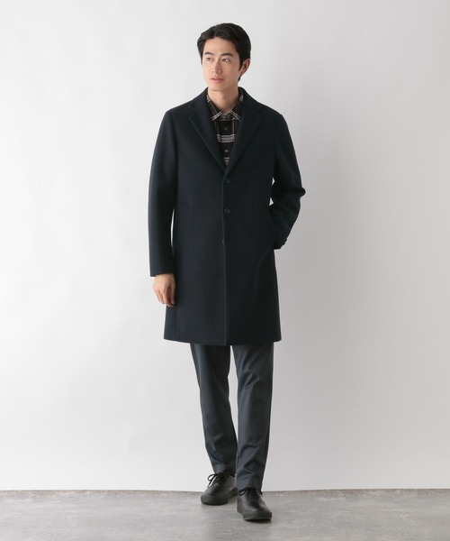 GLOBAL WORK（グローバルワーク）の「ウーリーテック/防風スマートチェスターコート/451154（チェスターコート・メンズ・チャコールグレー/ネイビー/ブラック・3XL/SMALL/MEDIUM/LARGE/X-LARGE/XX-LARGE/X-SMALL）」の20枚目の写真