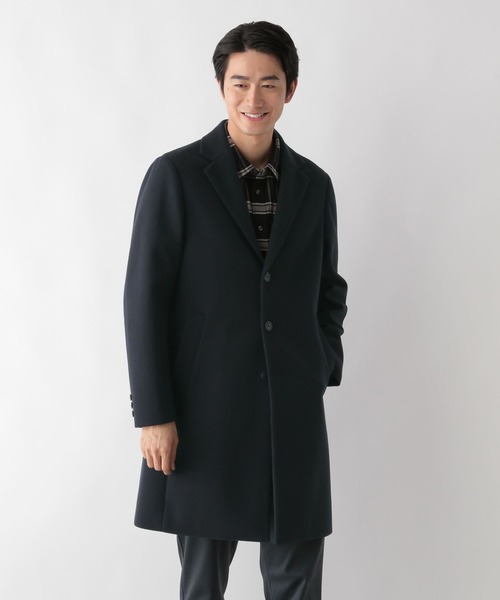 GLOBAL WORK（グローバルワーク）の「ウーリーテック/防風スマートチェスターコート/451154（チェスターコート・メンズ・チャコールグレー/ネイビー/ブラック・3XL/SMALL/MEDIUM/LARGE/X-LARGE/XX-LARGE/X-SMALL）」の17枚目の写真