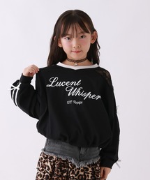 10C REPIPI（ジューシーレピピ）の「【10C REPIPI】レースリボンロンT（Tシャツ/カットソー・キッズ）」