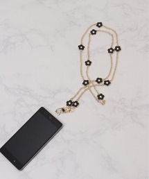 その他セレクト（ソノタセレクト）の「ロングフラワーモチーフストラップ（スマホグッズ・メンズ）」