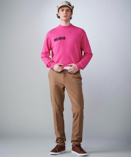 archivio(アルチビオ)の「<MENS>カシミヤ100%ロゴポケットニット(ニット/セーター・メンズ・グレー/イエロー/ネイビー/ピンク・M/L)」の6枚目の写真