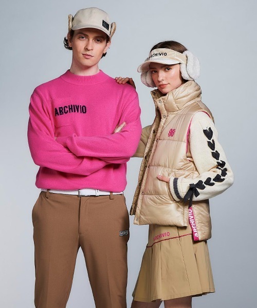 archivio(アルチビオ)の「<MENS>カシミヤ100%ロゴポケットニット(ニット/セーター・メンズ・グレー/イエロー/ネイビー/ピンク・M/L)」の12枚目の写真