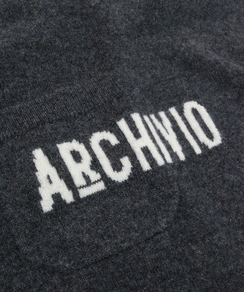 archivio(アルチビオ)の「<MENS>カシミヤ100%ロゴポケットニット(ニット/セーター・メンズ・グレー/イエロー/ネイビー/ピンク・M/L)」の10枚目の写真