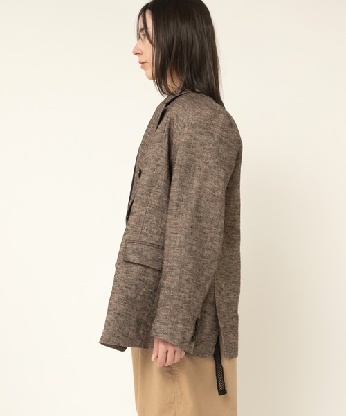 ジャケット・アウター 24ssWool GabardineDouble Breasted Jacket A.PRESSE 