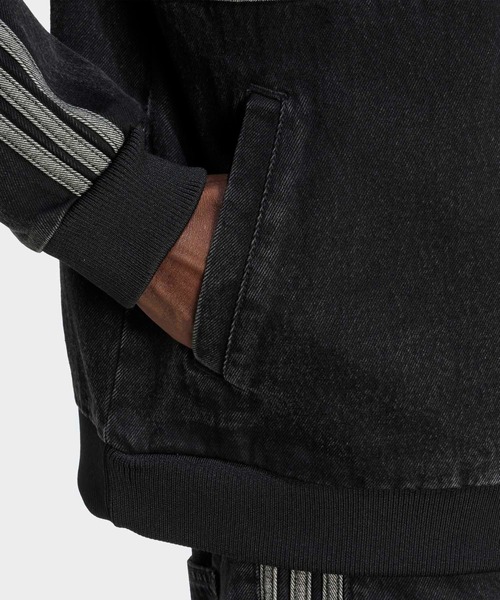 adidas アディカラー ファースト ブラックデニム トラックトップ