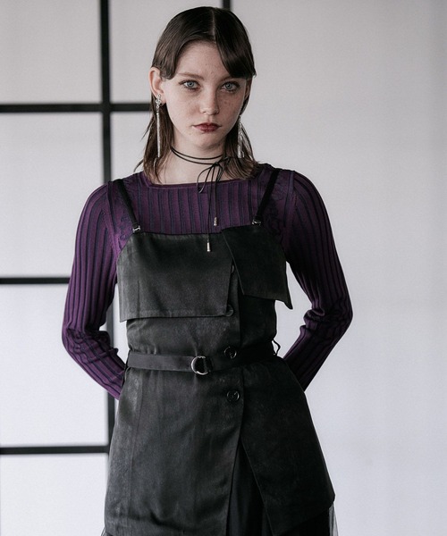 HARE（ハレ）の「【百田夏菜子着用/SET UP対応 】KIHINNビスチェ(HARE)（その他トップス・レディース・グレイッシュベージュ/ブラック・FREE）」の7枚目の写真