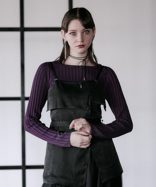 HARE（ハレ）の「【百田夏菜子着用/SET UP対応 】KIHINNビスチェ(HARE)（その他トップス・レディース・グレイッシュベージュ/ブラック・FREE）」の8枚目の写真