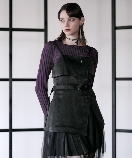 HARE（ハレ）の「【百田夏菜子着用/SET UP対応 】KIHINNビスチェ(HARE)（その他トップス・レディース・グレイッシュベージュ/ブラック・FREE）」の9枚目の写真