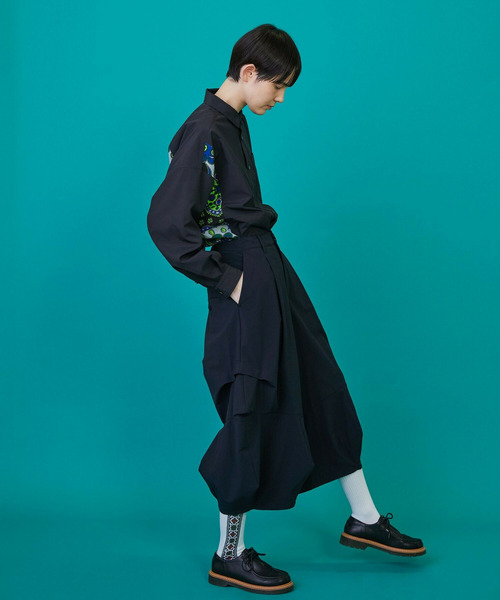 FRAPBOIS（フラボア）の「ニューホーン パンツ（その他パンツ・レディース・ブラック/ブルー・2/1）」の12枚目の写真