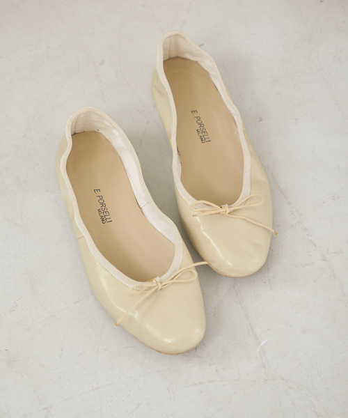 【E.PORSELLI】バレエシューズ E.PORSELLI ポルセリ バレエシューズ スエード ジャズシューズ