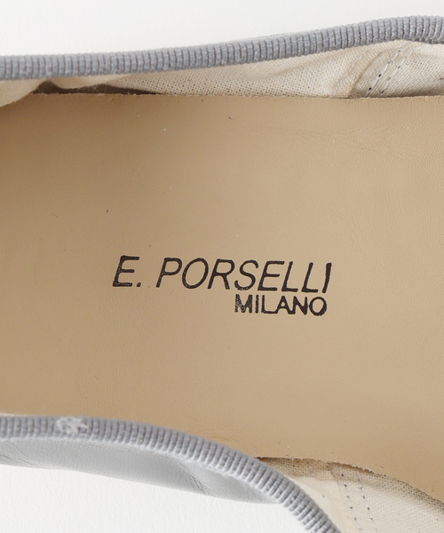 IENA（イエナ）の「PORSELLI/ポルセリ 別注 SOLID BALLET バレエシューズ（バレエシューズ・レディース・アイボリー/チャコールグレー・35/36/37/38/39）」の4枚目の写真