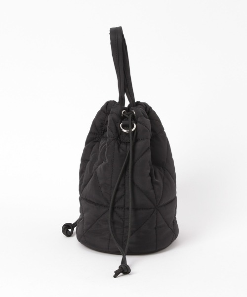 GLOBAL WORK(グローバルワーク)の「キルティング巾着バッグ/577384(ハンドバッグ・レディース・ブラック/シルバー/グリーン/ホワイト/グレー・ONE SIZE)」の8枚目の写真