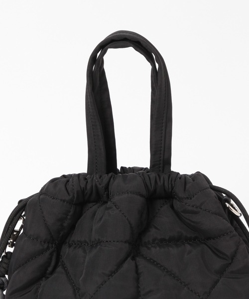 GLOBAL WORK(グローバルワーク)の「キルティング巾着バッグ/577384(ハンドバッグ・レディース・ブラック/シルバー/グリーン/ホワイト/グレー・ONE SIZE)」の13枚目の写真