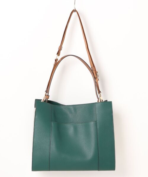 COLE HAAN（コールハーン）の「キャリーオールショルダーバッグ womens（ハンドバッグ・レディース・グリーン・OSFA）」の5枚目の写真