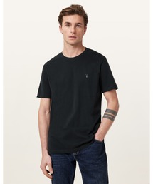 ALLSAINTS（オールセインツ）の「BRACE BRUSHED COTTON CREW NECK T-SHIRT | BRACE ブラッシュ コットン クルーネック Tシャツ（Tシャツ/カットソー）」