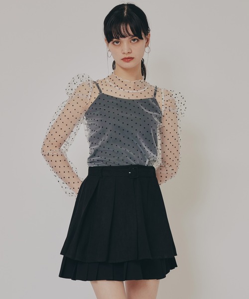 REDYAZEL(レディアゼル)の「レイヤードスエードプリーツスカート(スカート・レディース・ブラウン/ベージュ/ブラック・SMALL/MEDIUM)」の11枚目の写真