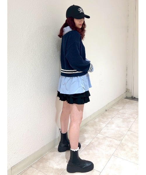 REDYAZEL(レディアゼル)の「レイヤードスエードプリーツスカート(スカート・レディース・ブラウン/ベージュ/ブラック・SMALL/MEDIUM)」の18枚目の写真